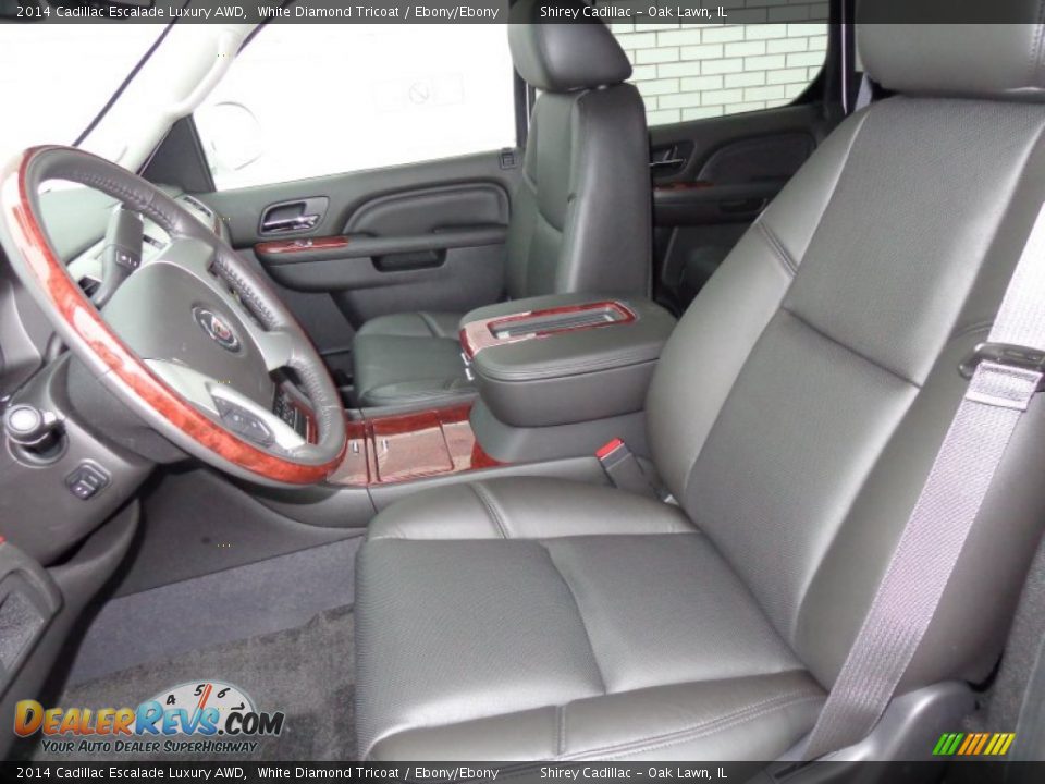 Front Seat of 2014 Cadillac Escalade Luxury AWD Photo #14