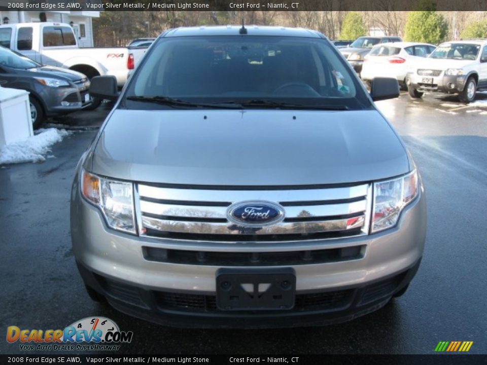 2008 Ford Edge SE AWD Vapor Silver Metallic / Medium Light Stone Photo #2