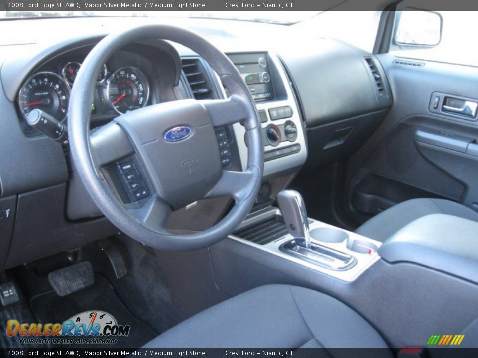 2008 Ford Edge SE AWD Vapor Silver Metallic / Medium Light Stone Photo #11