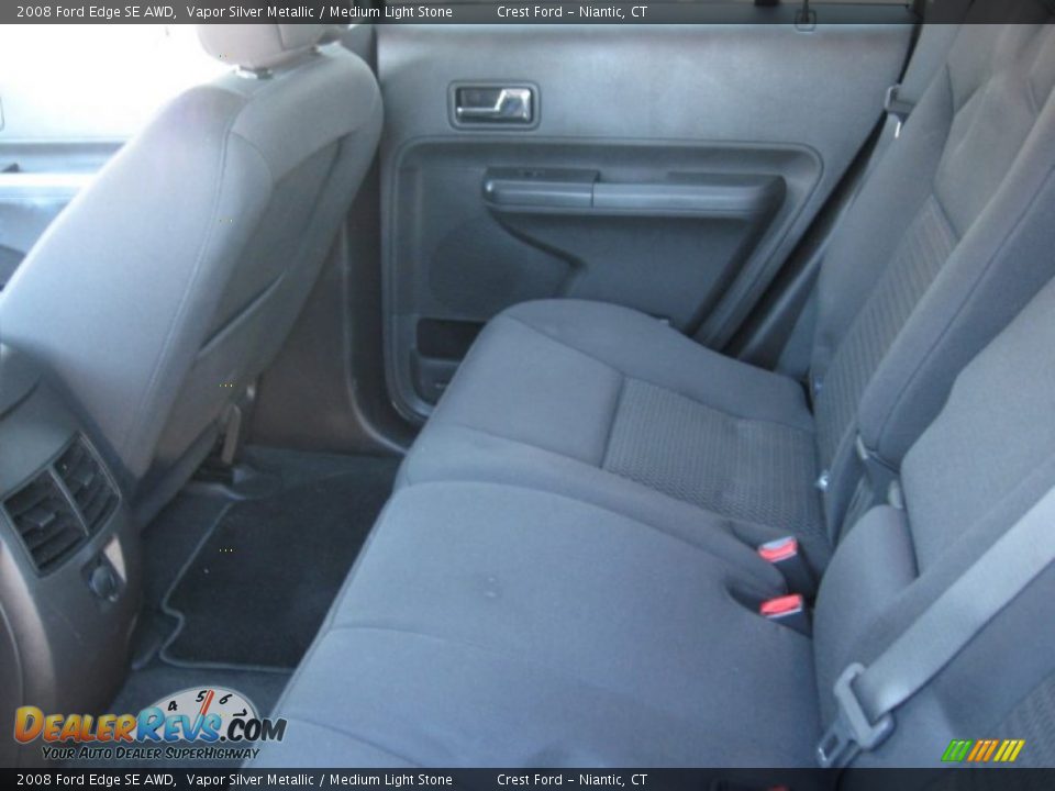 2008 Ford Edge SE AWD Vapor Silver Metallic / Medium Light Stone Photo #13