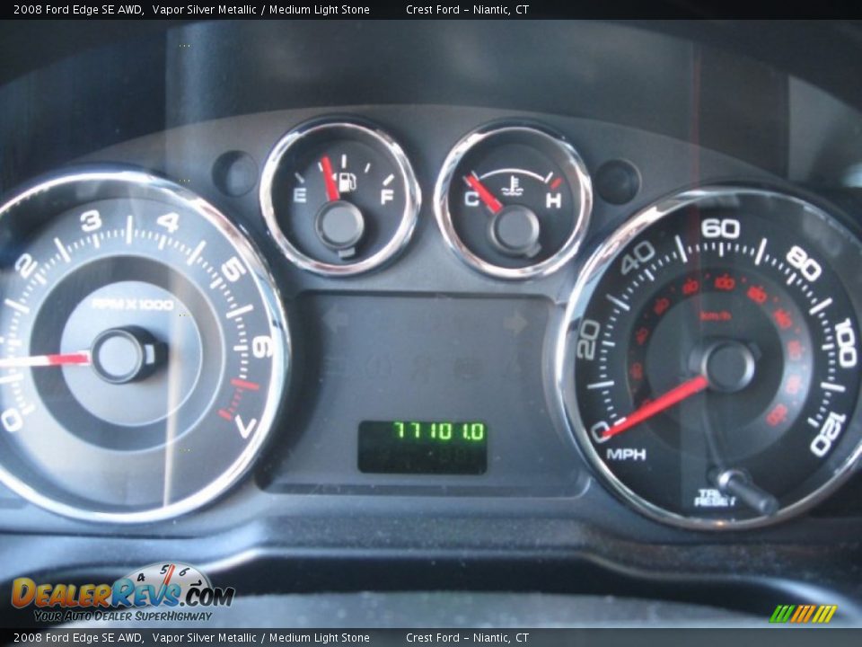 2008 Ford Edge SE AWD Vapor Silver Metallic / Medium Light Stone Photo #14