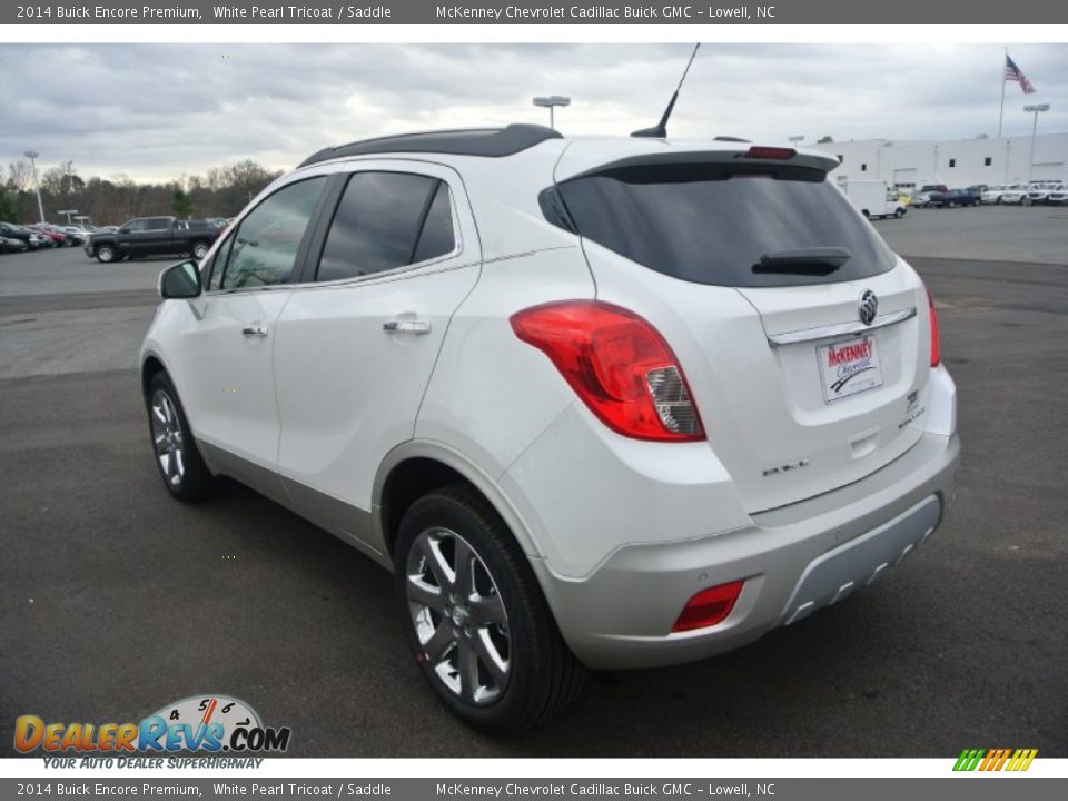 2014 Buick Encore Premium White Pearl Tricoat / Saddle Photo #4