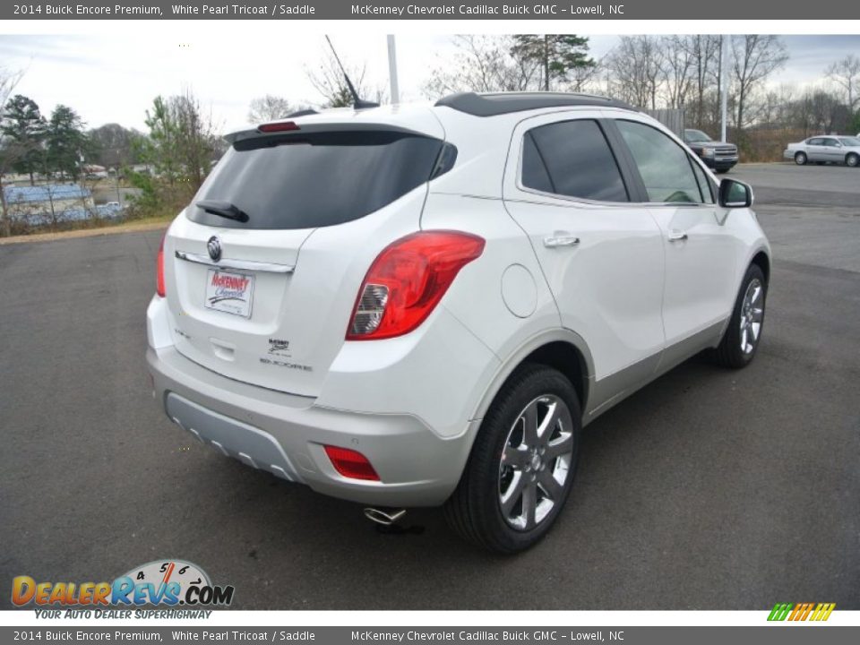 2014 Buick Encore Premium White Pearl Tricoat / Saddle Photo #5