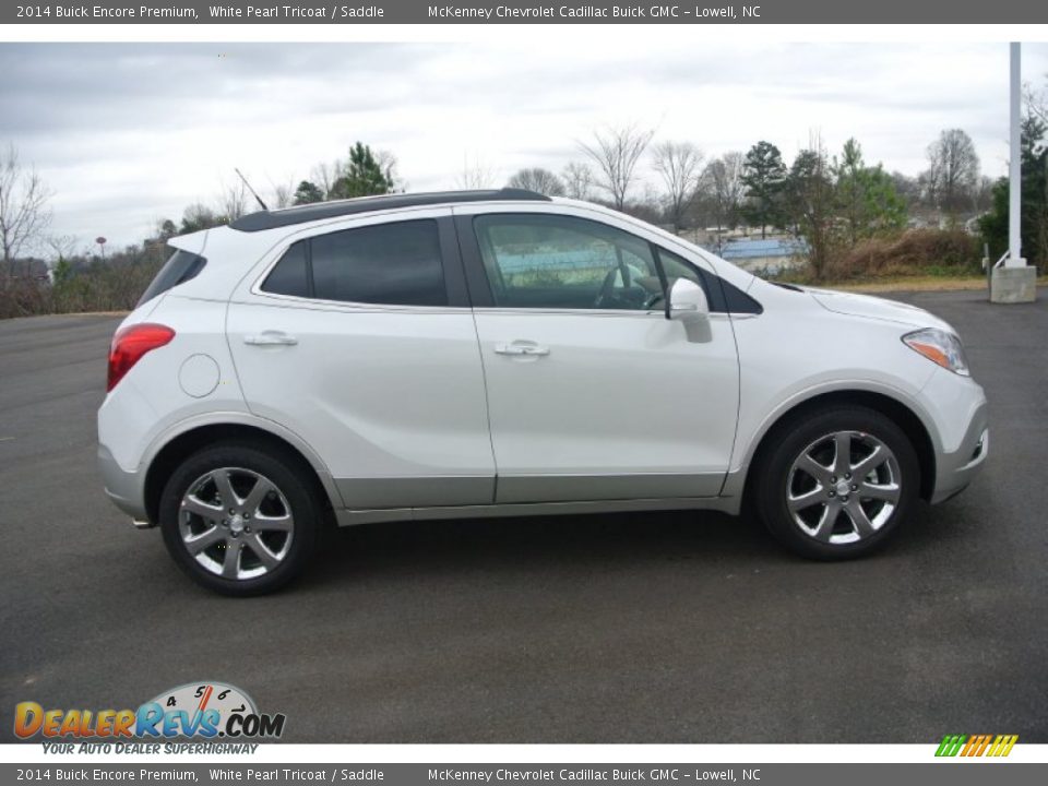 2014 Buick Encore Premium White Pearl Tricoat / Saddle Photo #6