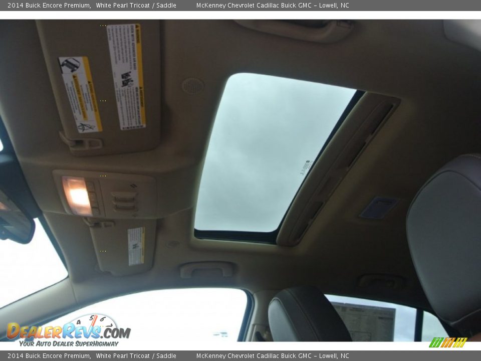 2014 Buick Encore Premium White Pearl Tricoat / Saddle Photo #10