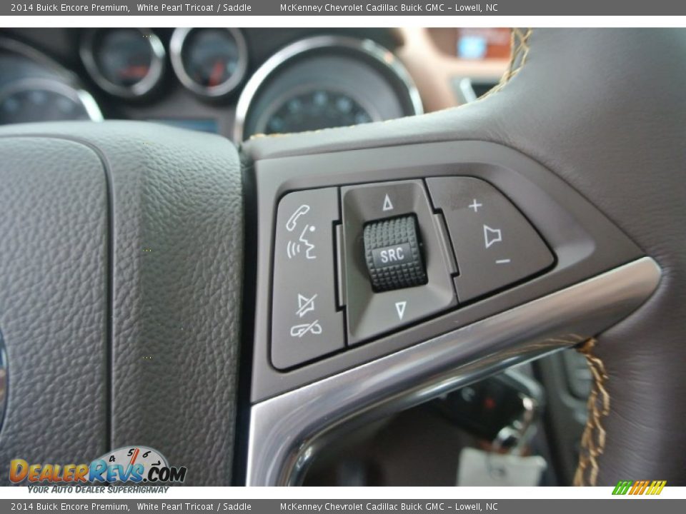 2014 Buick Encore Premium White Pearl Tricoat / Saddle Photo #14