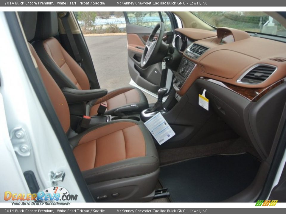 2014 Buick Encore Premium White Pearl Tricoat / Saddle Photo #18