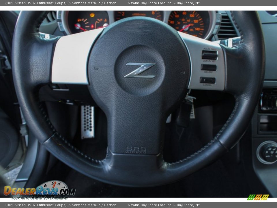 2005 Nissan 350Z Enthusiast Coupe Silverstone Metallic / Carbon Photo #17