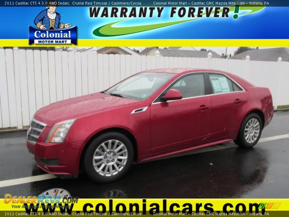 2011 Cadillac CTS 4 3.0 AWD Sedan Crystal Red Tintcoat / Cashmere/Cocoa Photo #1