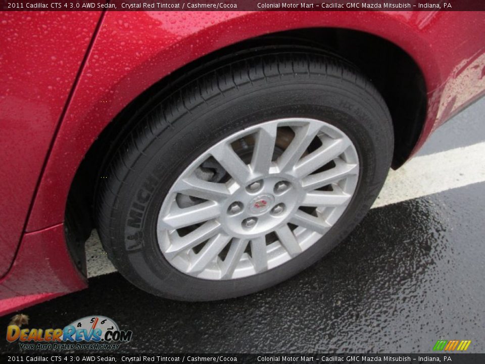 2011 Cadillac CTS 4 3.0 AWD Sedan Crystal Red Tintcoat / Cashmere/Cocoa Photo #3