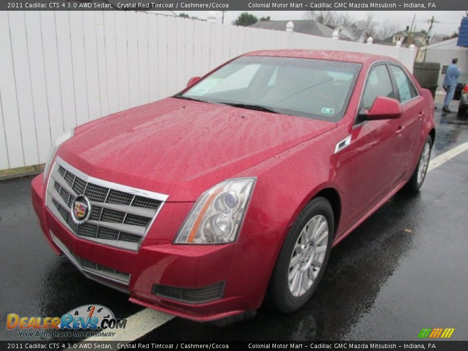 2011 Cadillac CTS 4 3.0 AWD Sedan Crystal Red Tintcoat / Cashmere/Cocoa Photo #9