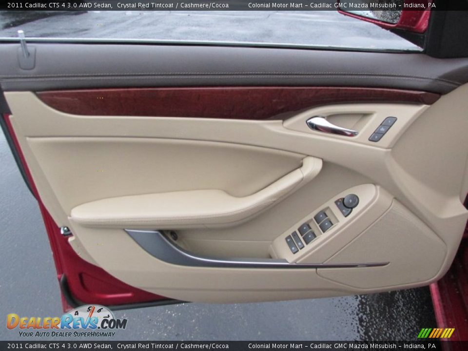 2011 Cadillac CTS 4 3.0 AWD Sedan Crystal Red Tintcoat / Cashmere/Cocoa Photo #11