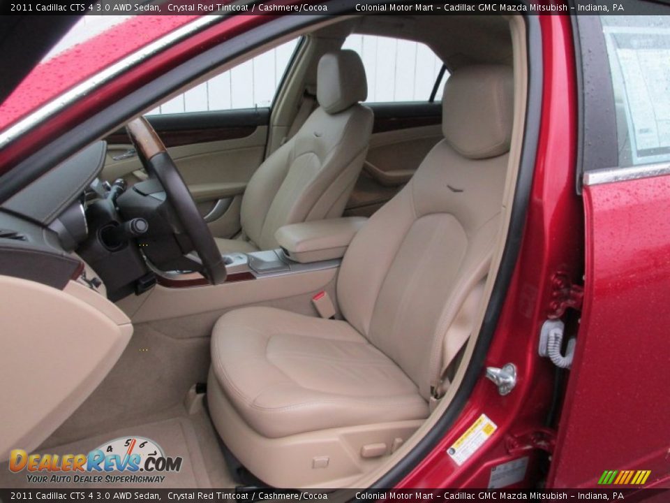 2011 Cadillac CTS 4 3.0 AWD Sedan Crystal Red Tintcoat / Cashmere/Cocoa Photo #12