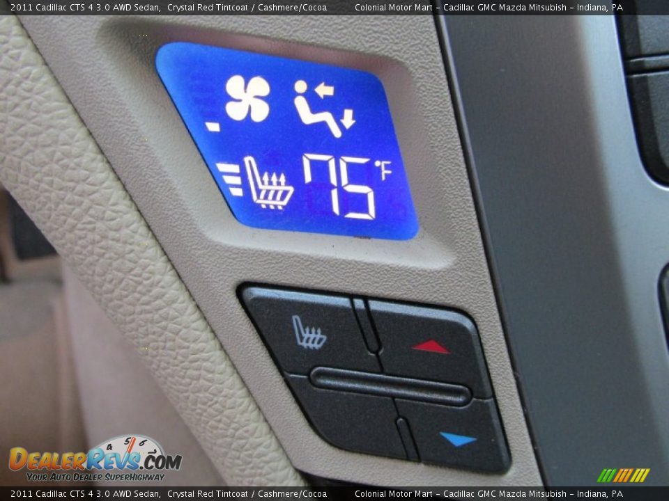 2011 Cadillac CTS 4 3.0 AWD Sedan Crystal Red Tintcoat / Cashmere/Cocoa Photo #18