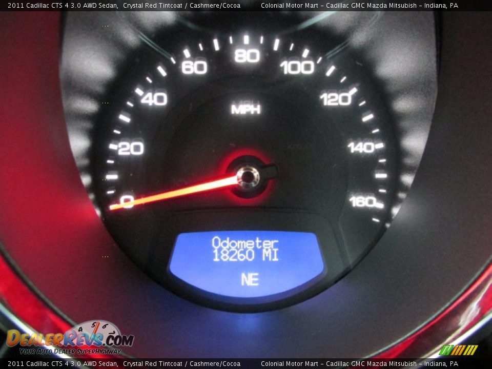 2011 Cadillac CTS 4 3.0 AWD Sedan Crystal Red Tintcoat / Cashmere/Cocoa Photo #20