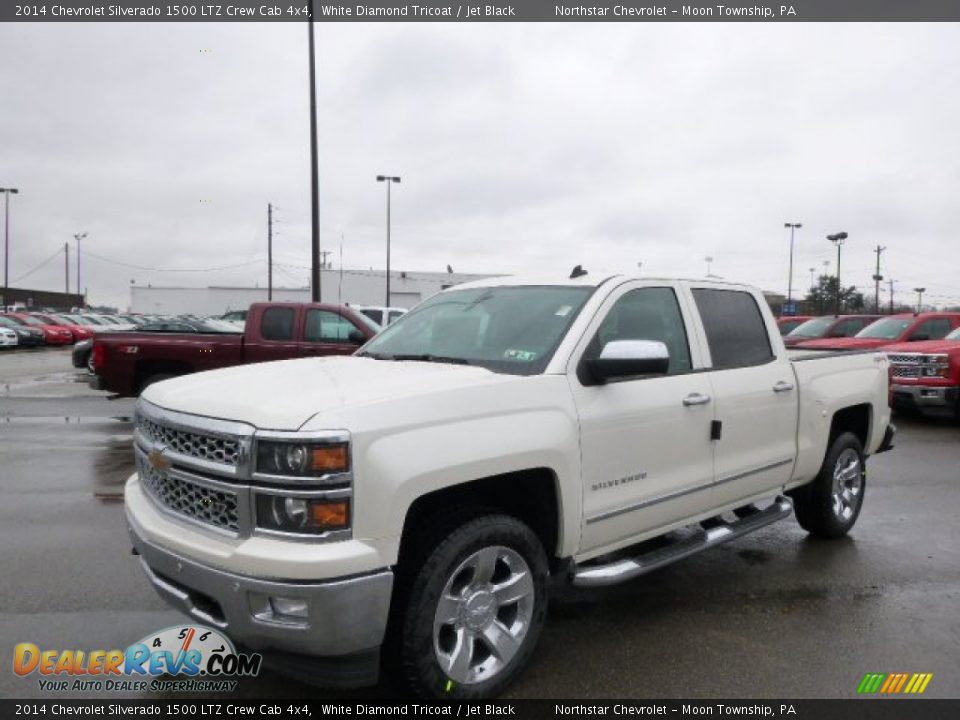2014 Chevrolet Silverado 1500 LTZ Crew Cab 4x4 White Diamond Tricoat / Jet Black Photo #1