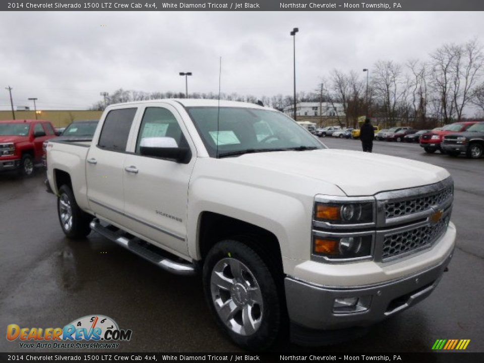 2014 Chevrolet Silverado 1500 LTZ Crew Cab 4x4 White Diamond Tricoat / Jet Black Photo #3