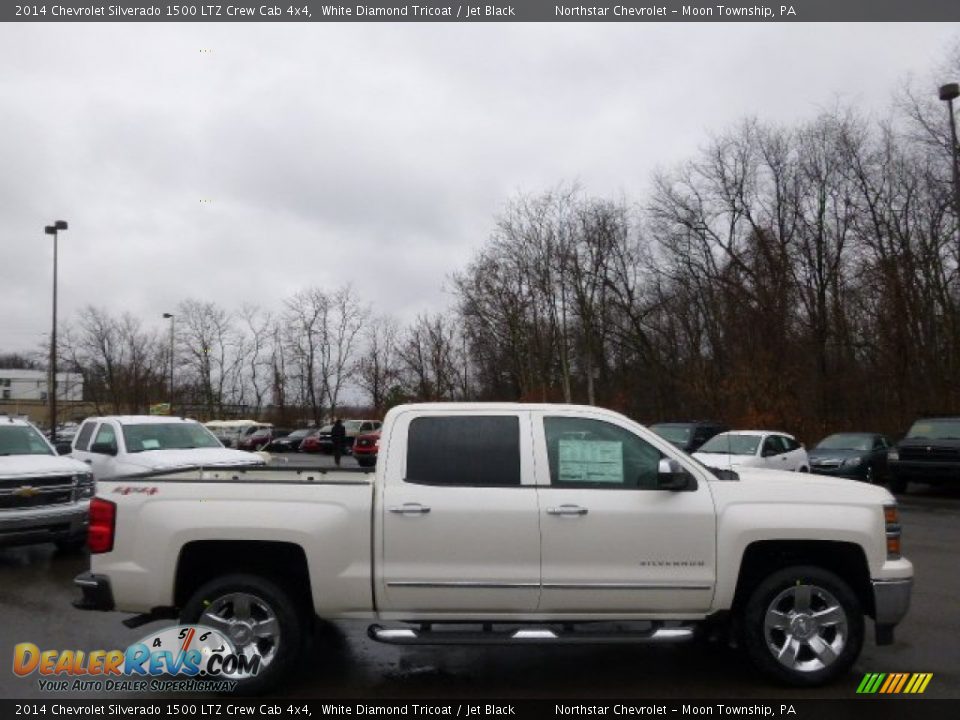2014 Chevrolet Silverado 1500 LTZ Crew Cab 4x4 White Diamond Tricoat / Jet Black Photo #4