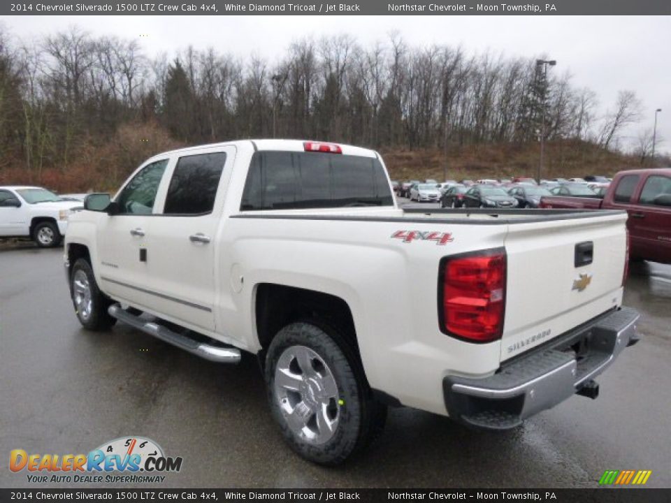 2014 Chevrolet Silverado 1500 LTZ Crew Cab 4x4 White Diamond Tricoat / Jet Black Photo #7