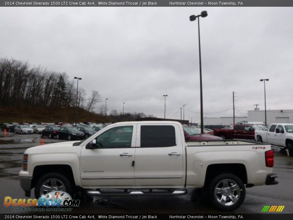 2014 Chevrolet Silverado 1500 LTZ Crew Cab 4x4 White Diamond Tricoat / Jet Black Photo #8