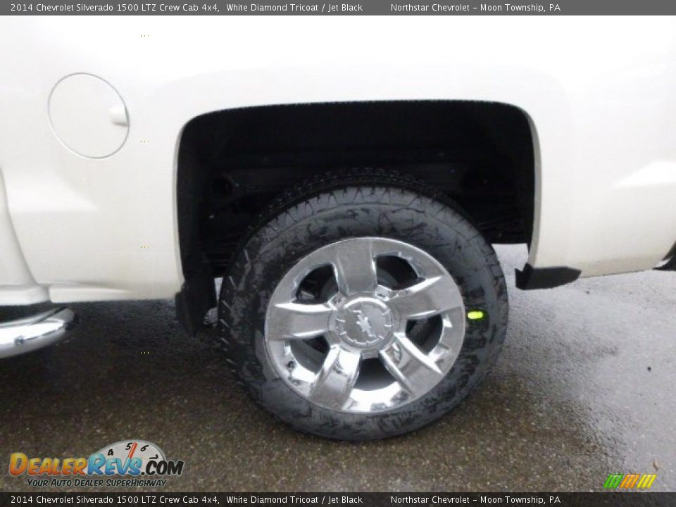 2014 Chevrolet Silverado 1500 LTZ Crew Cab 4x4 White Diamond Tricoat / Jet Black Photo #9
