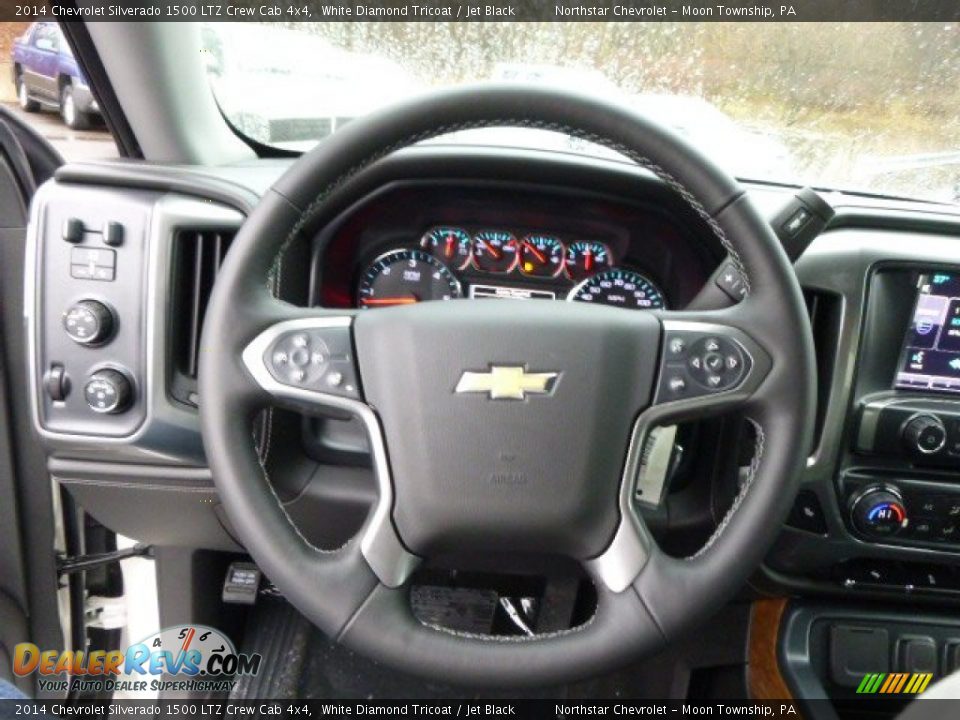 2014 Chevrolet Silverado 1500 LTZ Crew Cab 4x4 White Diamond Tricoat / Jet Black Photo #18
