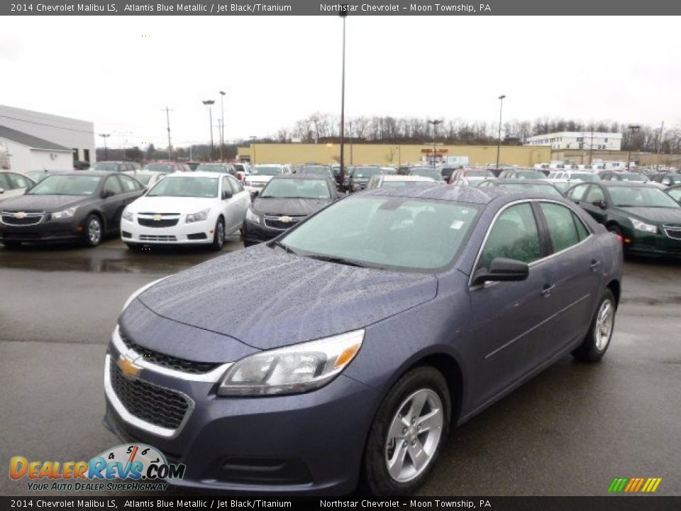 2014 Chevrolet Malibu LS Atlantis Blue Metallic / Jet Black/Titanium Photo #1