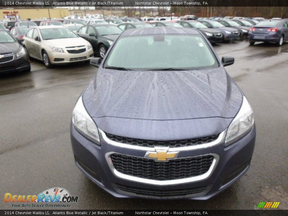 2014 Chevrolet Malibu LS Atlantis Blue Metallic / Jet Black/Titanium Photo #2