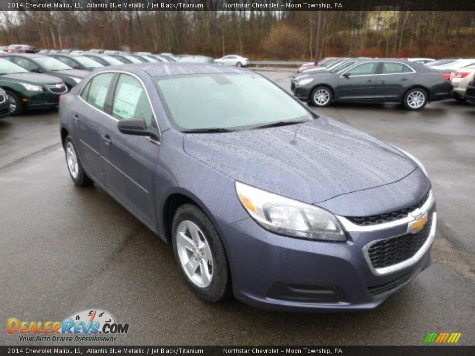 2014 Chevrolet Malibu LS Atlantis Blue Metallic / Jet Black/Titanium Photo #3