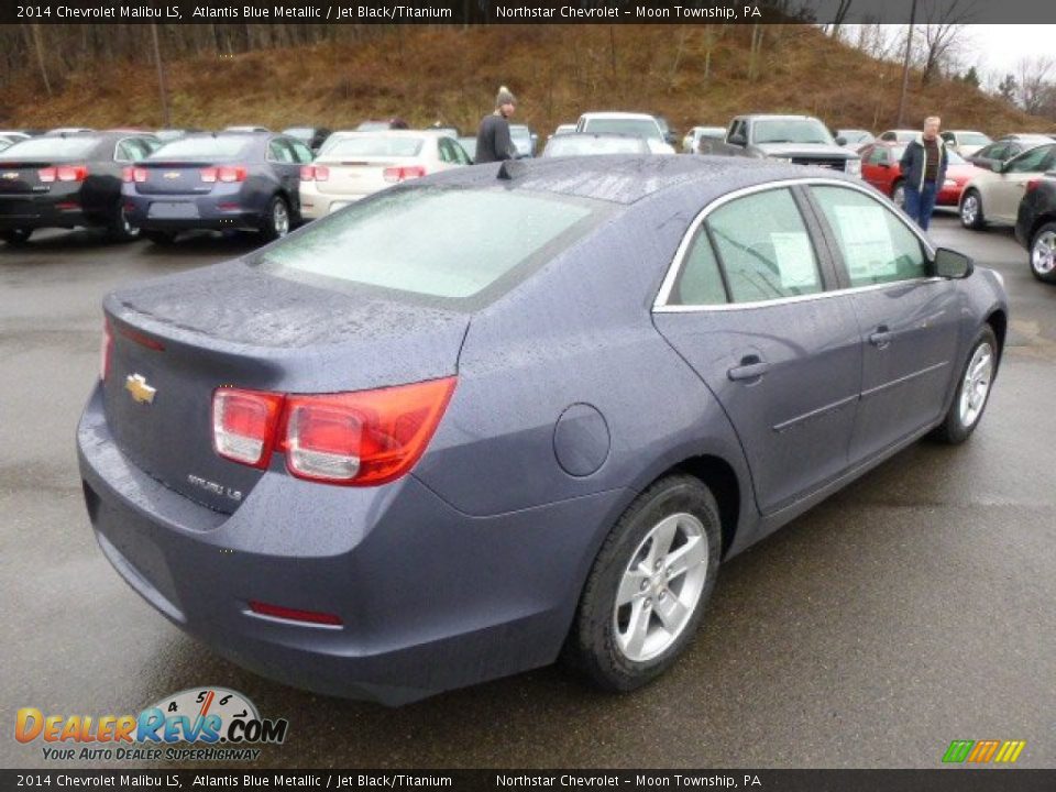 2014 Chevrolet Malibu LS Atlantis Blue Metallic / Jet Black/Titanium Photo #5