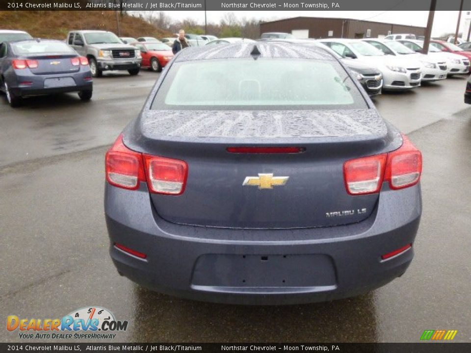 2014 Chevrolet Malibu LS Atlantis Blue Metallic / Jet Black/Titanium Photo #6