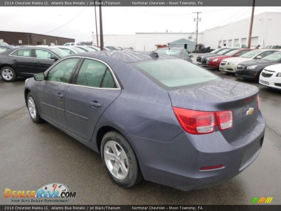 2014 Chevrolet Malibu LS Atlantis Blue Metallic / Jet Black/Titanium Photo #7