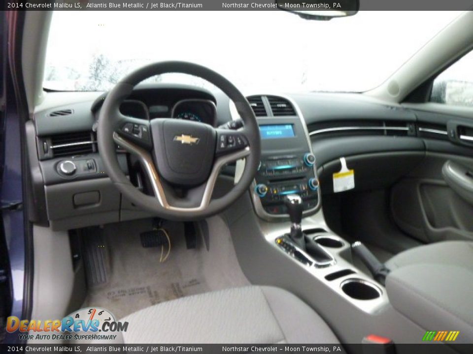 2014 Chevrolet Malibu LS Atlantis Blue Metallic / Jet Black/Titanium Photo #14