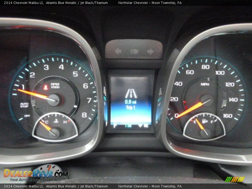 2014 Chevrolet Malibu LS Atlantis Blue Metallic / Jet Black/Titanium Photo #19