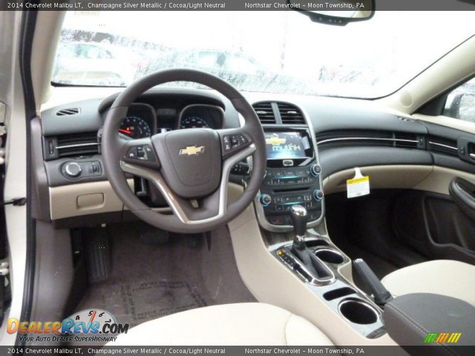 Cocoa/Light Neutral Interior - 2014 Chevrolet Malibu LT Photo #14