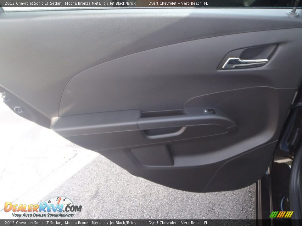 2013 Chevrolet Sonic LT Sedan Mocha Bronze Metallic / Jet Black/Brick Photo #16