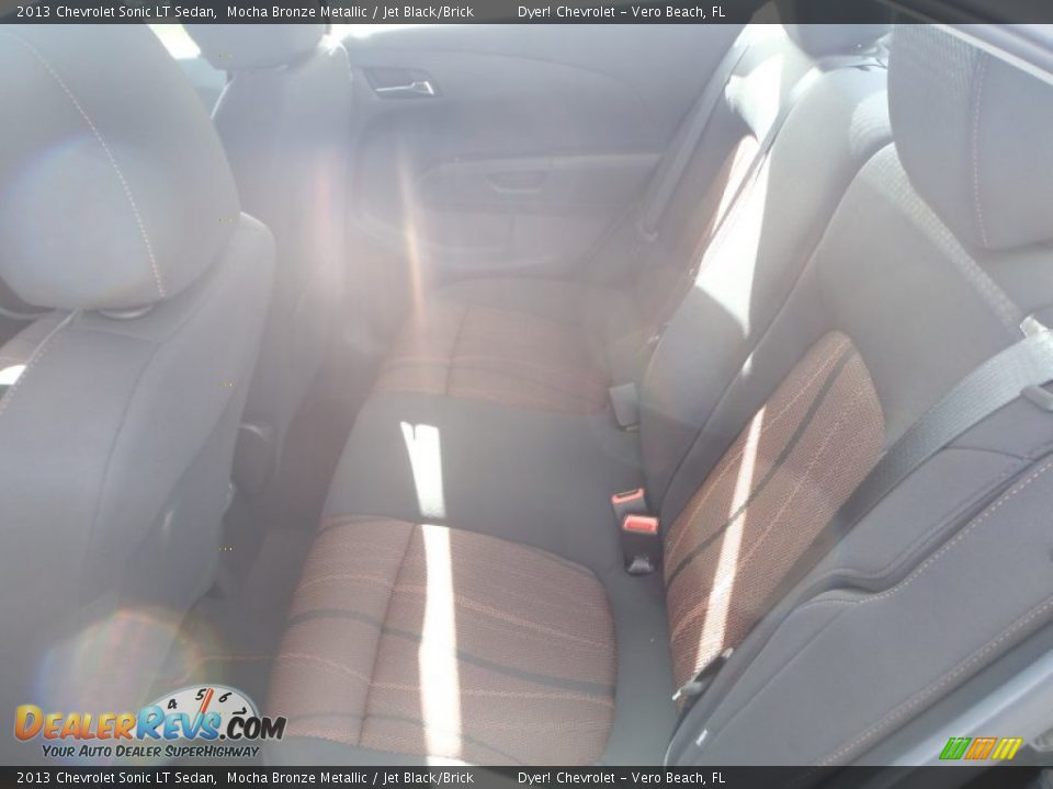 2013 Chevrolet Sonic LT Sedan Mocha Bronze Metallic / Jet Black/Brick Photo #17