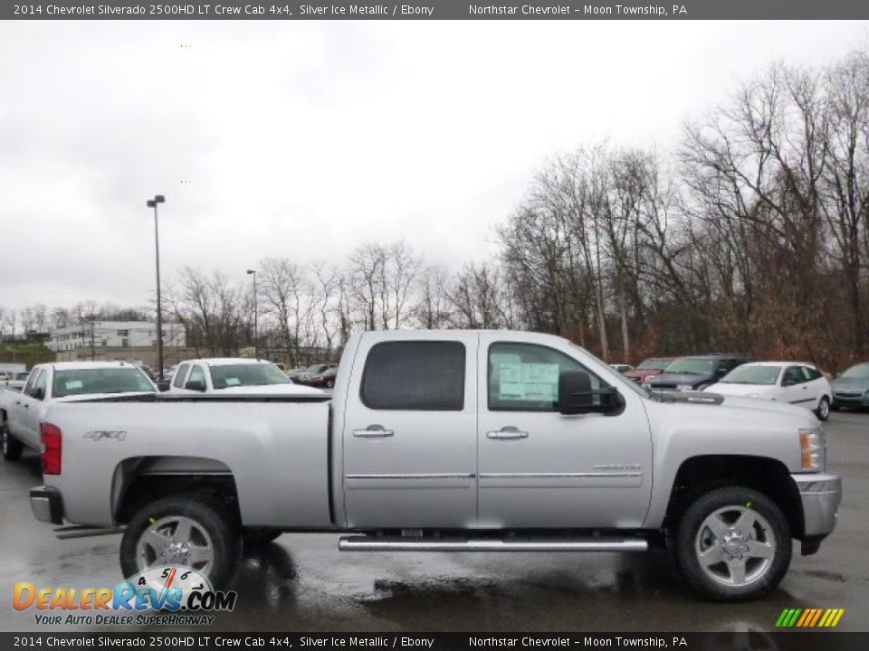 2014 Chevrolet Silverado 2500HD LT Crew Cab 4x4 Silver Ice Metallic / Ebony Photo #4