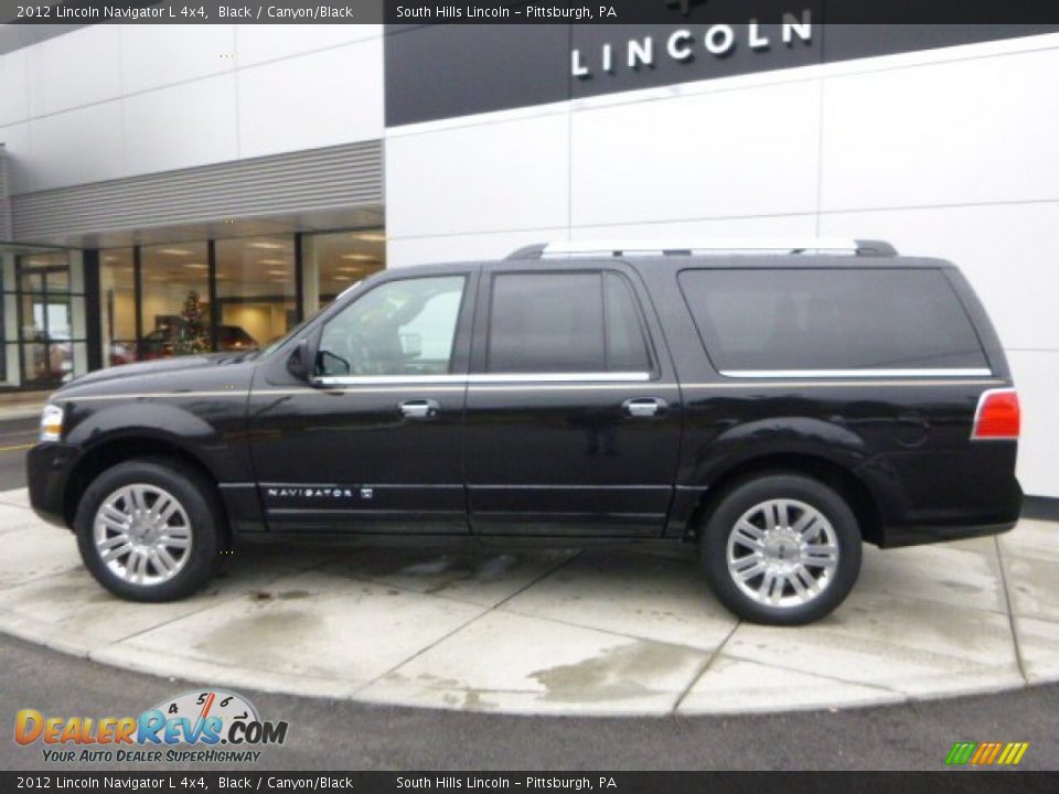 Black 2012 Lincoln Navigator L 4x4 Photo #2