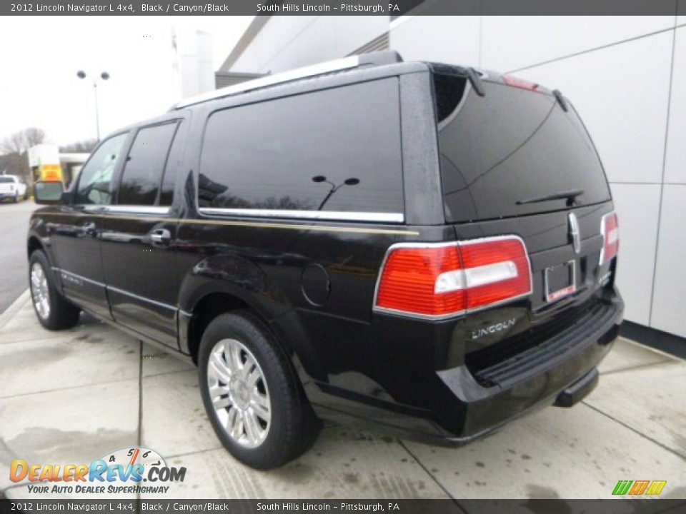 2012 Lincoln Navigator L 4x4 Black / Canyon/Black Photo #3