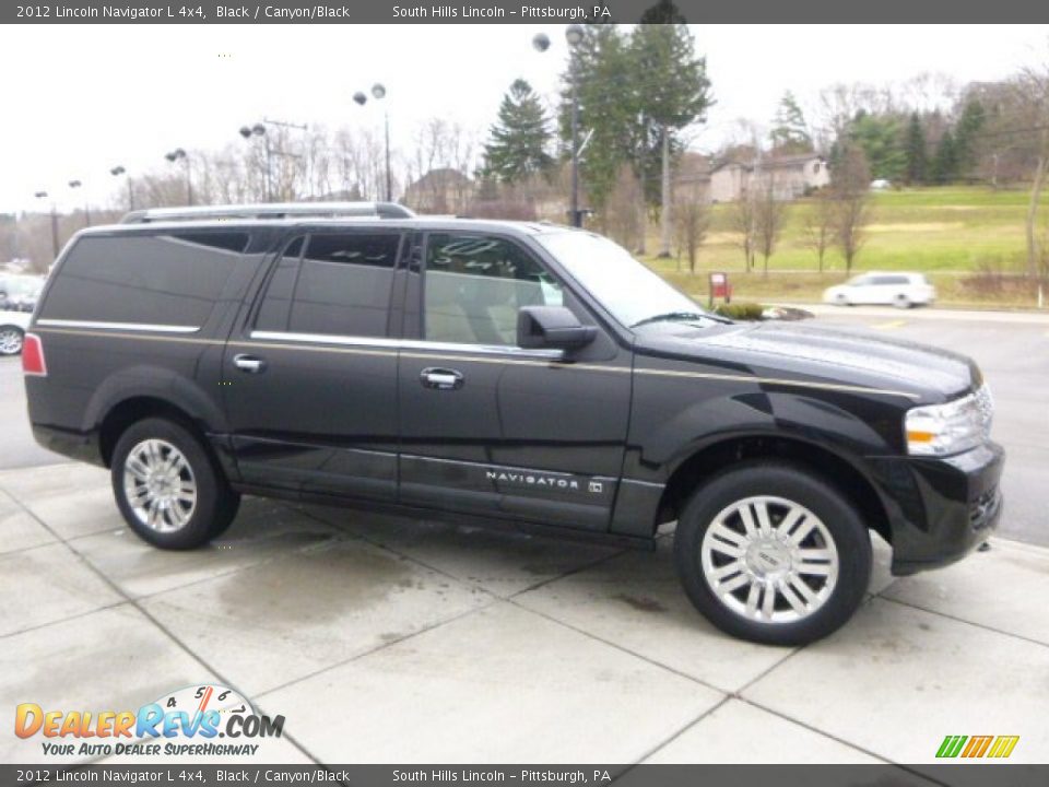 2012 Lincoln Navigator L 4x4 Black / Canyon/Black Photo #6