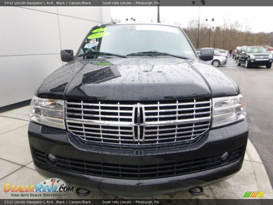 2012 Lincoln Navigator L 4x4 Black / Canyon/Black Photo #8
