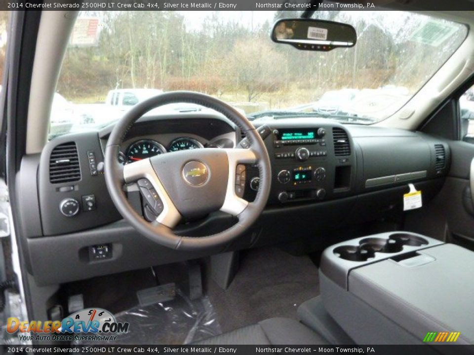 2014 Chevrolet Silverado 2500HD LT Crew Cab 4x4 Silver Ice Metallic / Ebony Photo #14