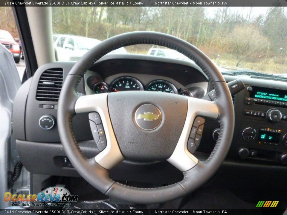 2014 Chevrolet Silverado 2500HD LT Crew Cab 4x4 Silver Ice Metallic / Ebony Photo #18