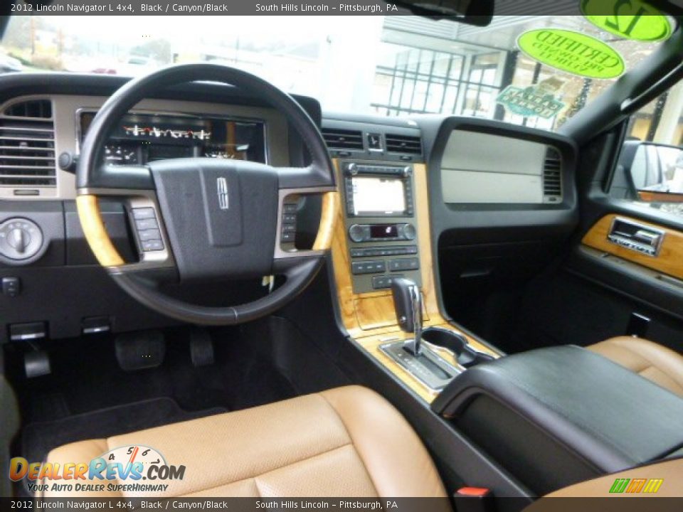 Canyon/Black Interior - 2012 Lincoln Navigator L 4x4 Photo #18