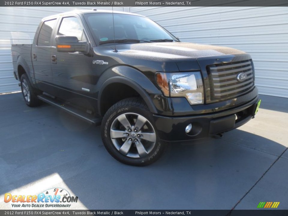 2012 Ford F150 FX4 SuperCrew 4x4 Tuxedo Black Metallic / Black Photo #1