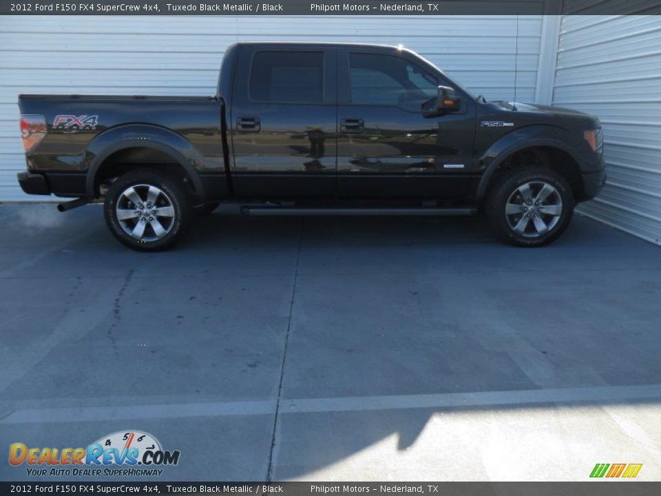 2012 Ford F150 FX4 SuperCrew 4x4 Tuxedo Black Metallic / Black Photo #3