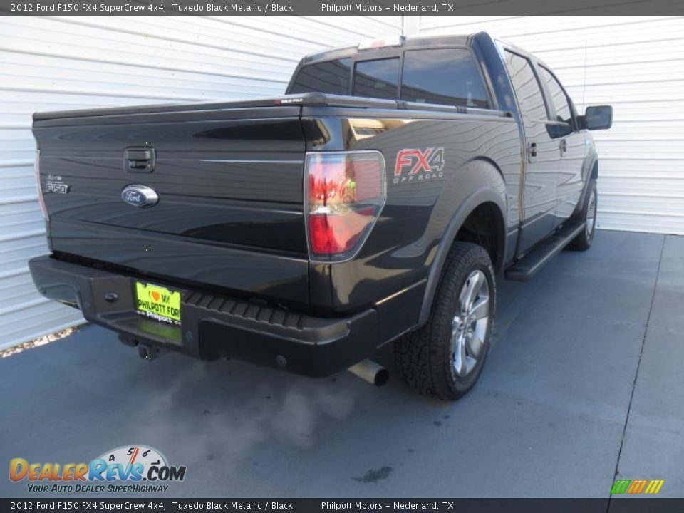 2012 Ford F150 FX4 SuperCrew 4x4 Tuxedo Black Metallic / Black Photo #4