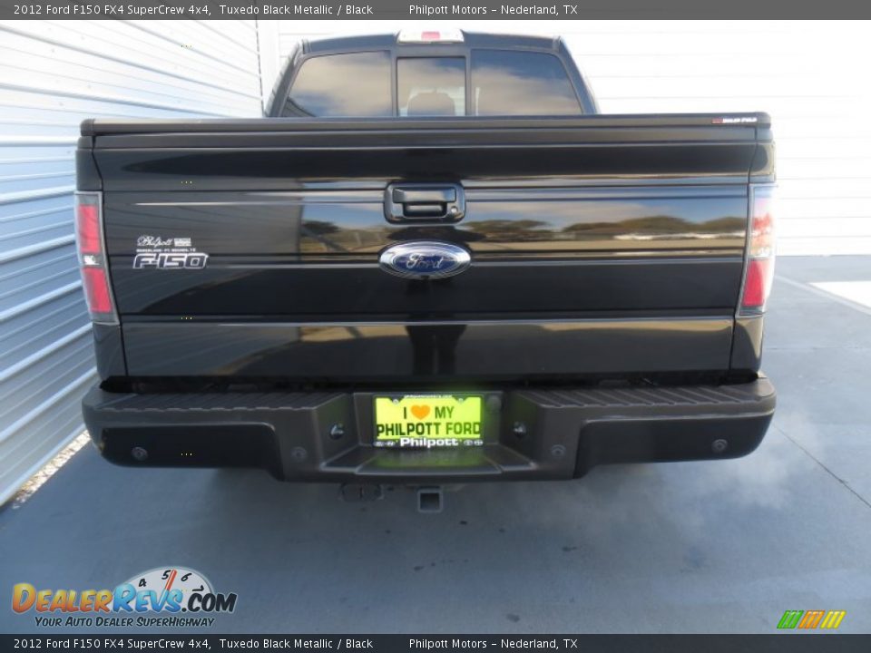 2012 Ford F150 FX4 SuperCrew 4x4 Tuxedo Black Metallic / Black Photo #5
