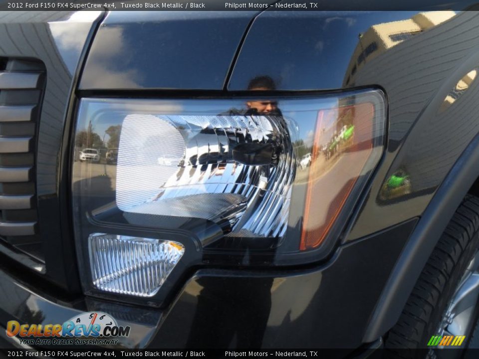 2012 Ford F150 FX4 SuperCrew 4x4 Tuxedo Black Metallic / Black Photo #9